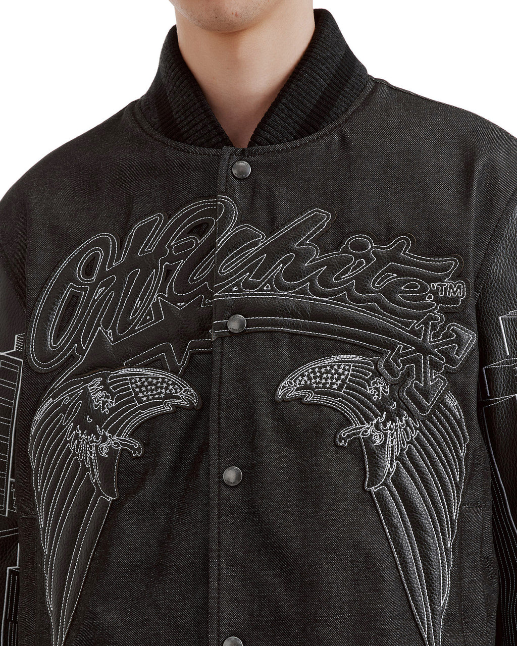 Embroidered bomber jacket