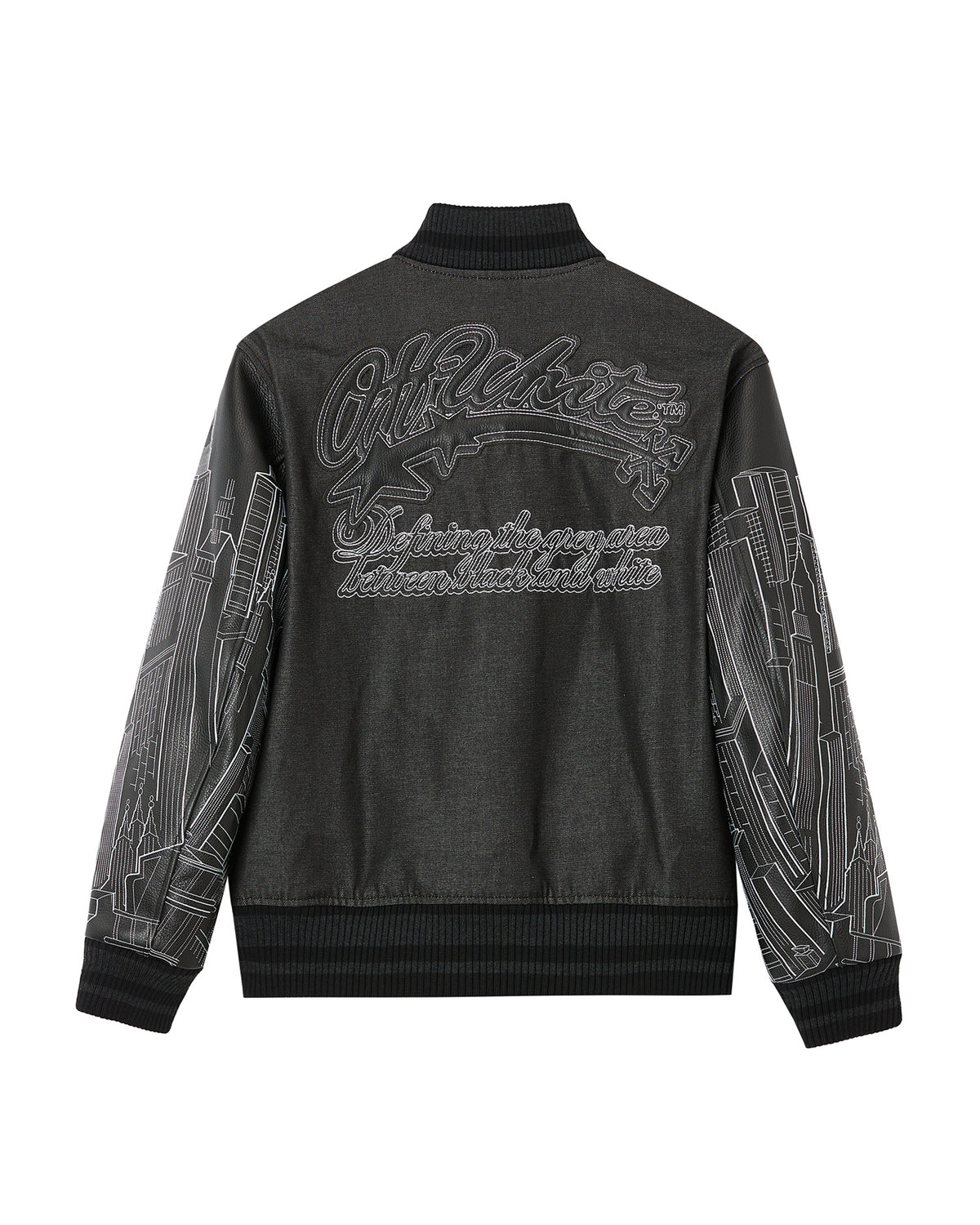 Embroidered bomber jacket