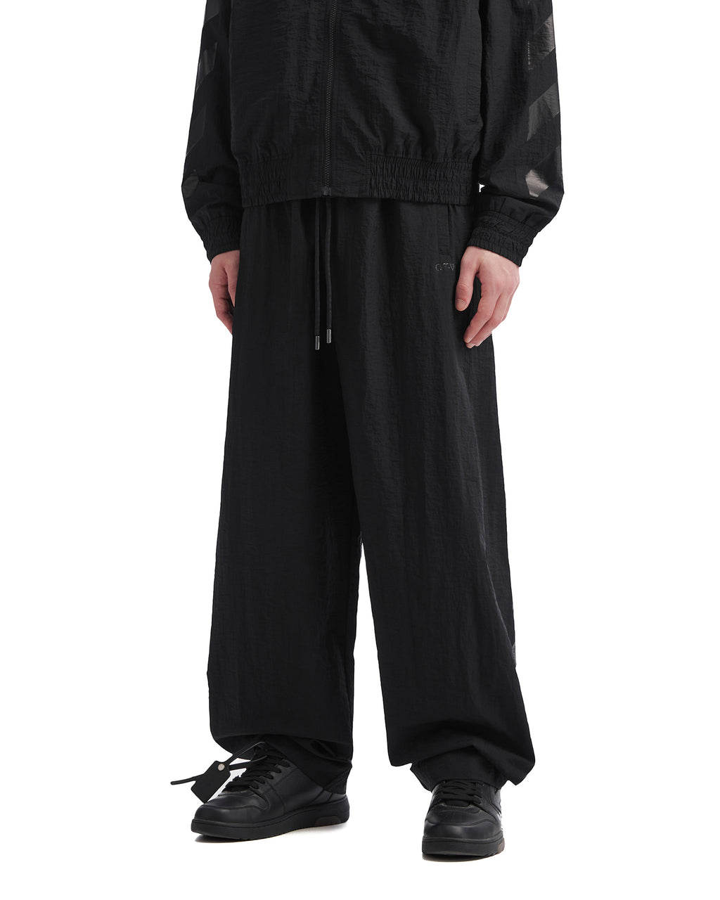 Drawstring long pants
