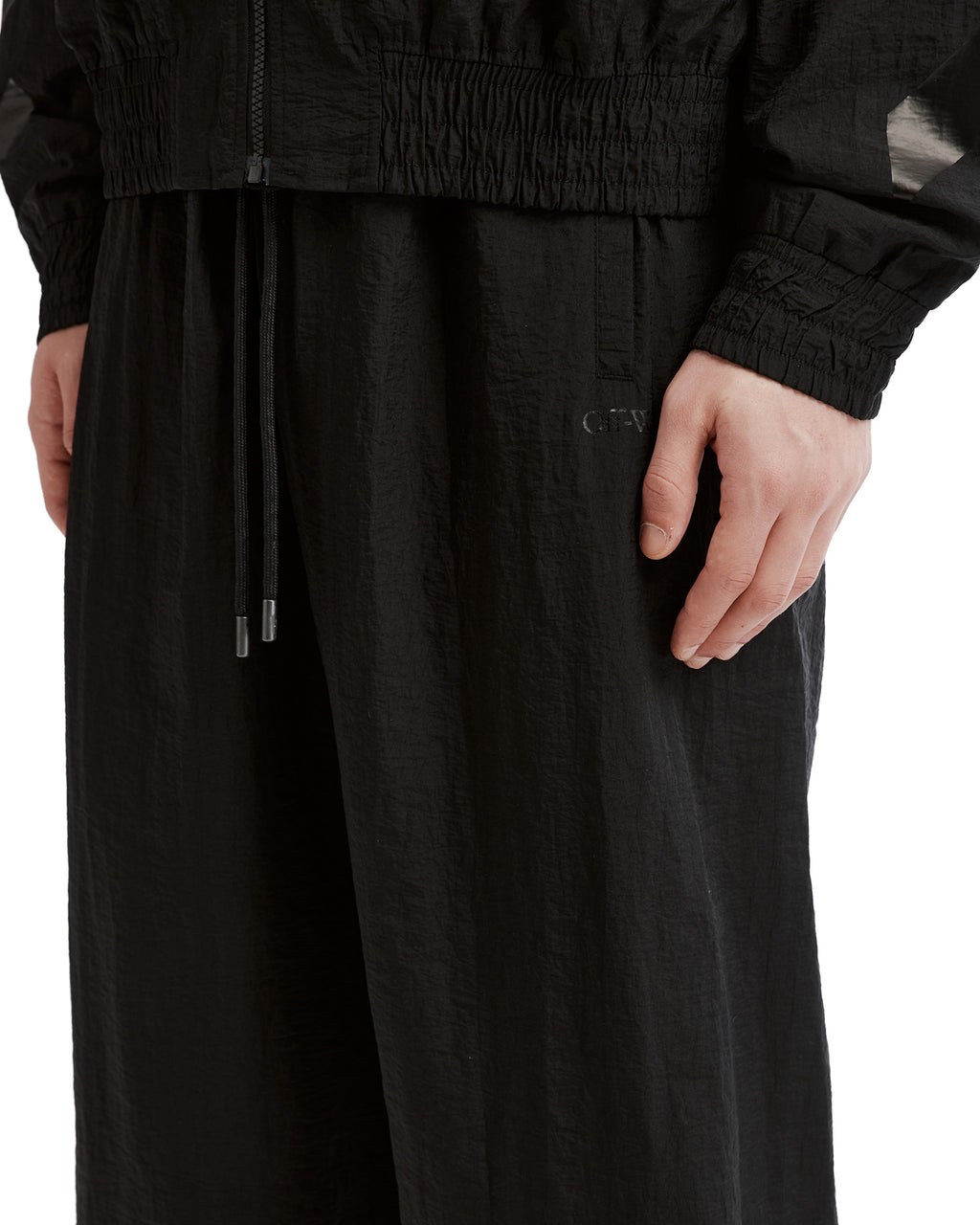 Drawstring long pants