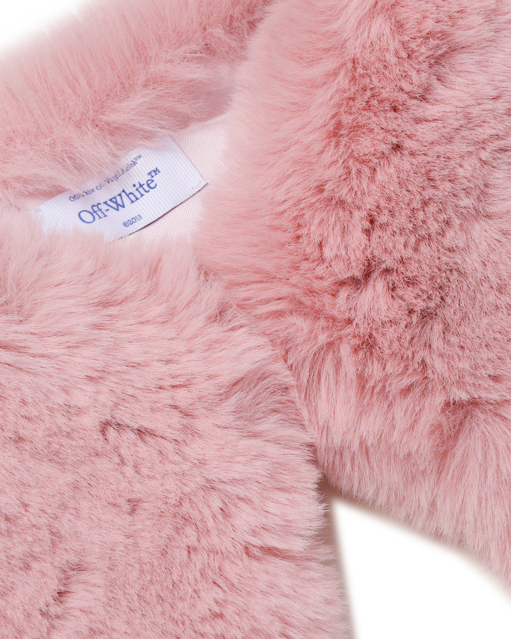 Faux fur collar scarf