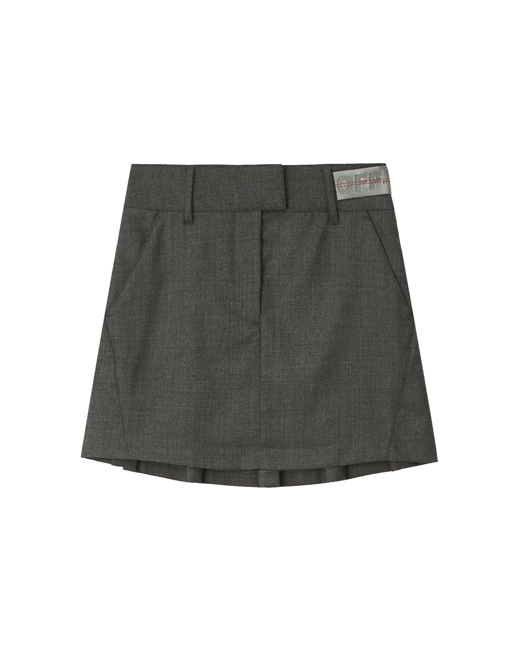 Pleated mini skirt