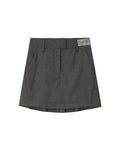 Pleated mini skirt