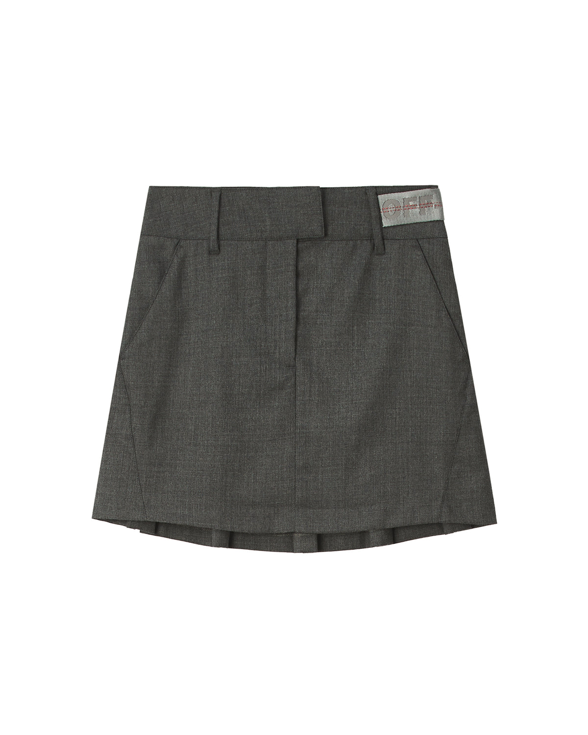 Pleated mini skirt