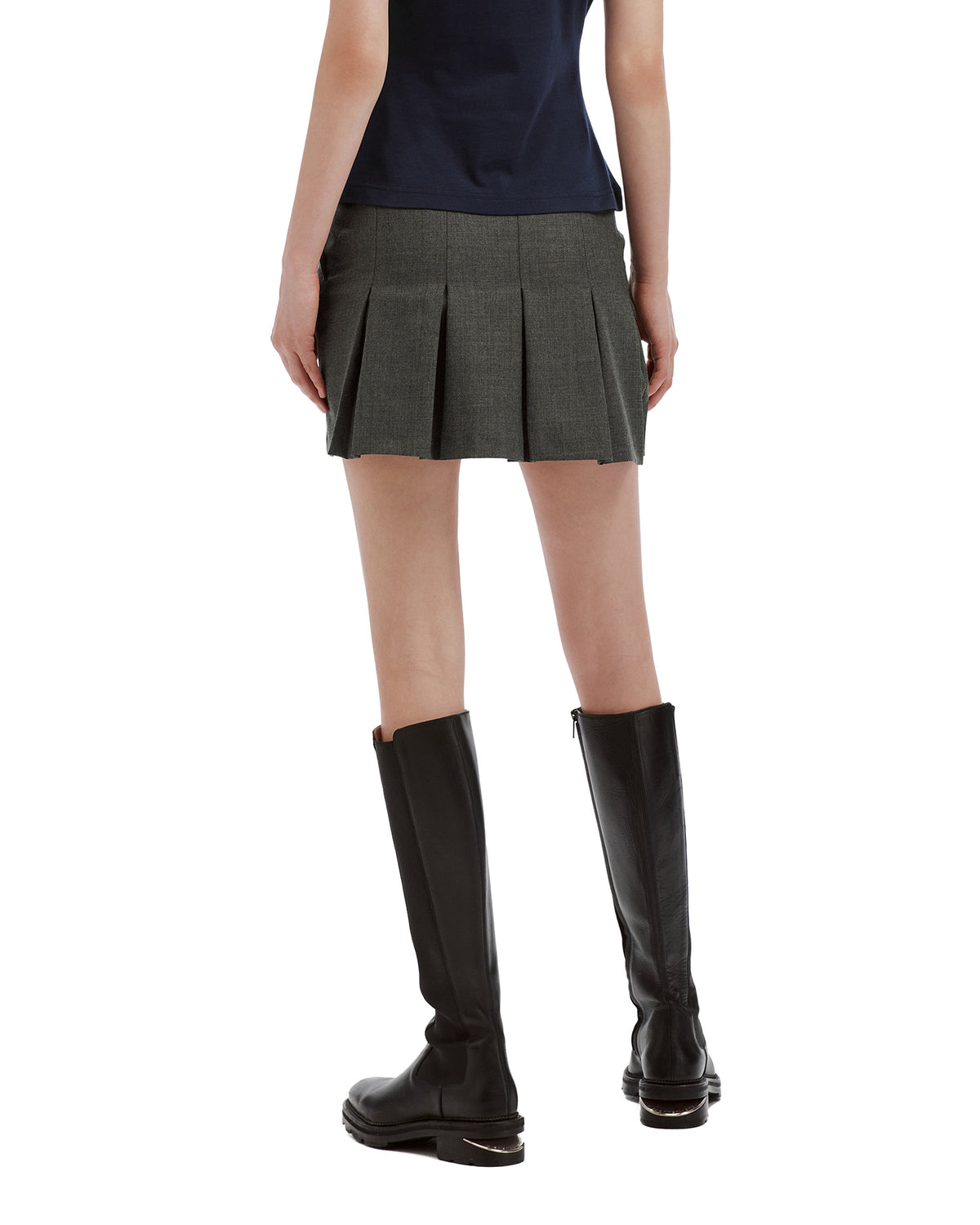 Pleated mini skirt