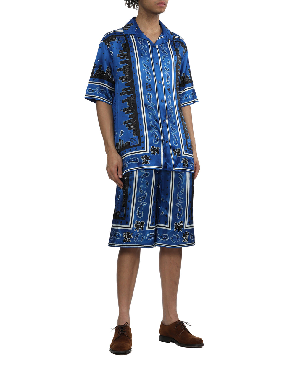 Bandana viscose shorts