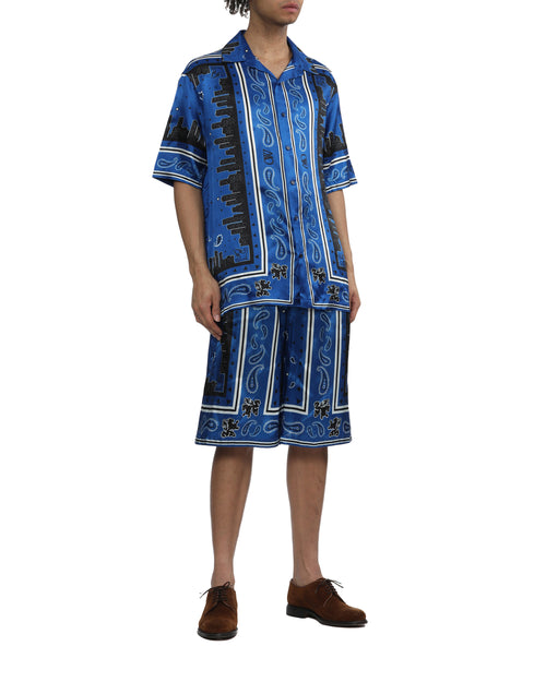 Bandana viscose shorts