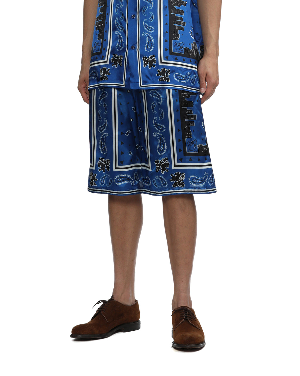 Bandana viscose shorts
