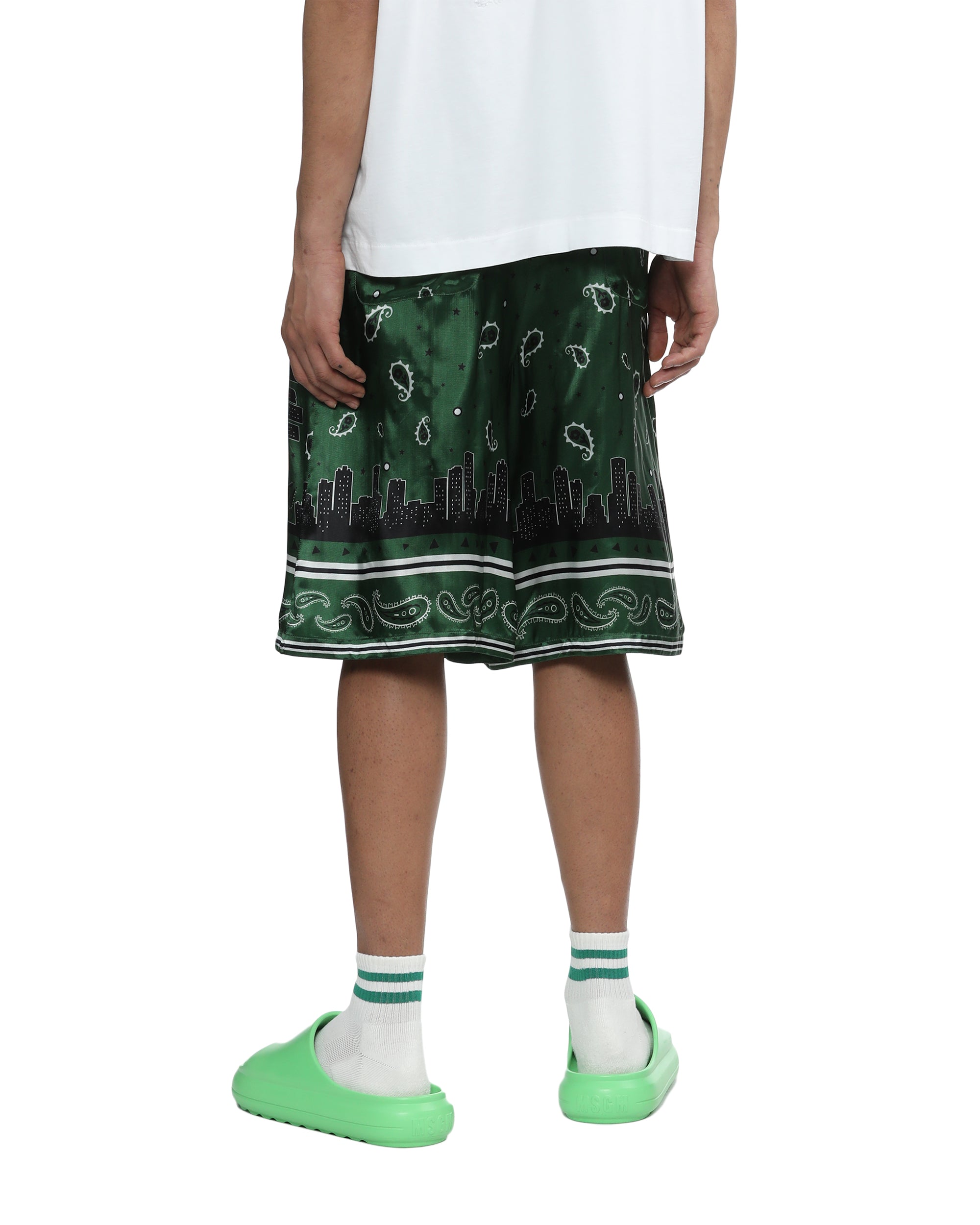Bandana viscose shorts