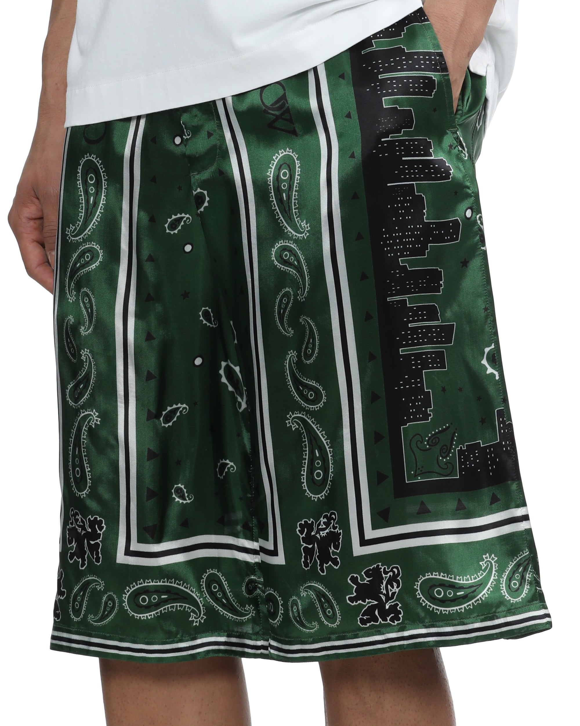 Bandana viscose shorts