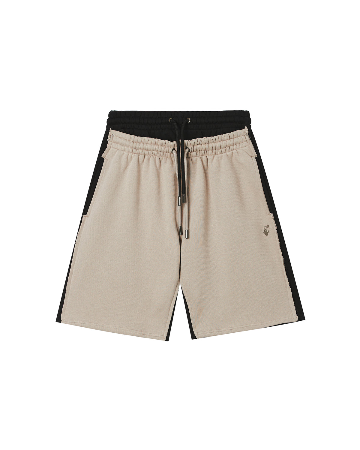 Double waistband sweat shorts