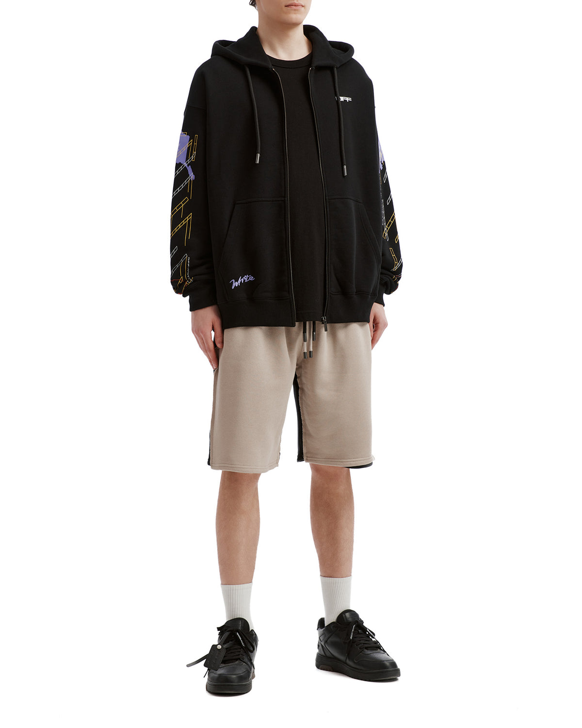 Double waistband sweat shorts
