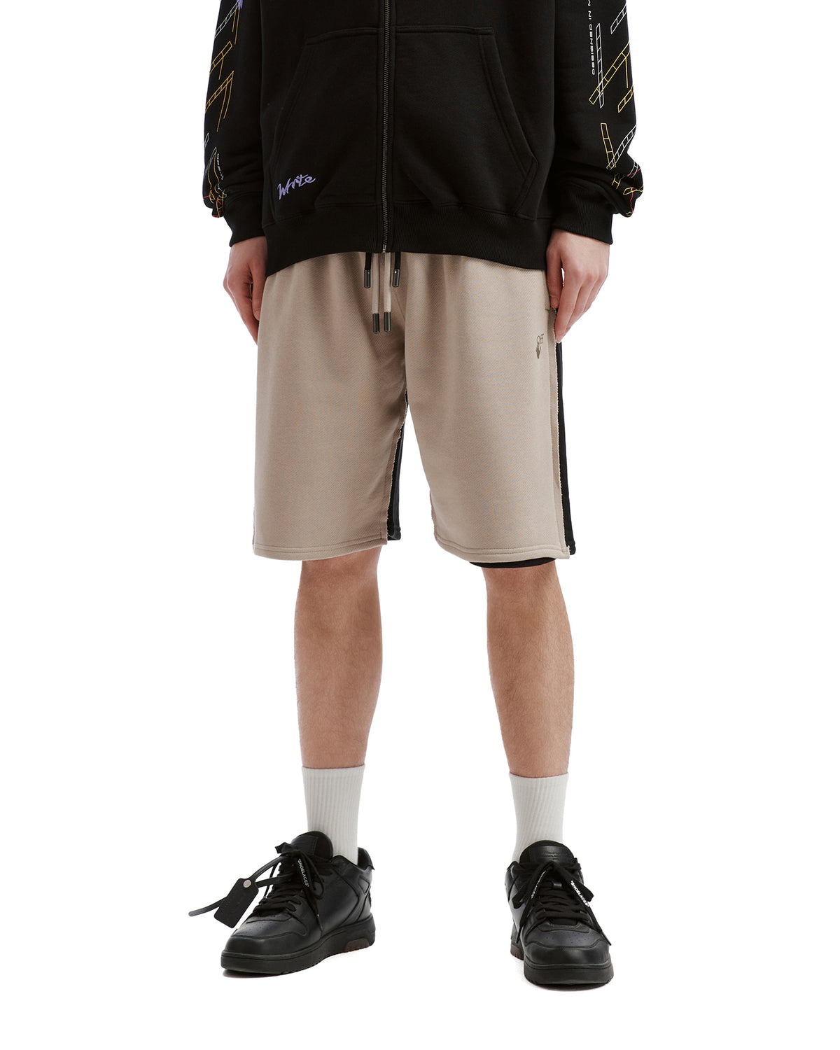 Double waistband sweat shorts