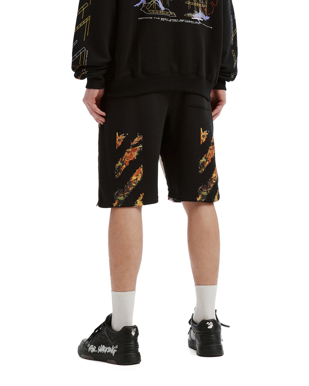 Double waistband sweat shorts