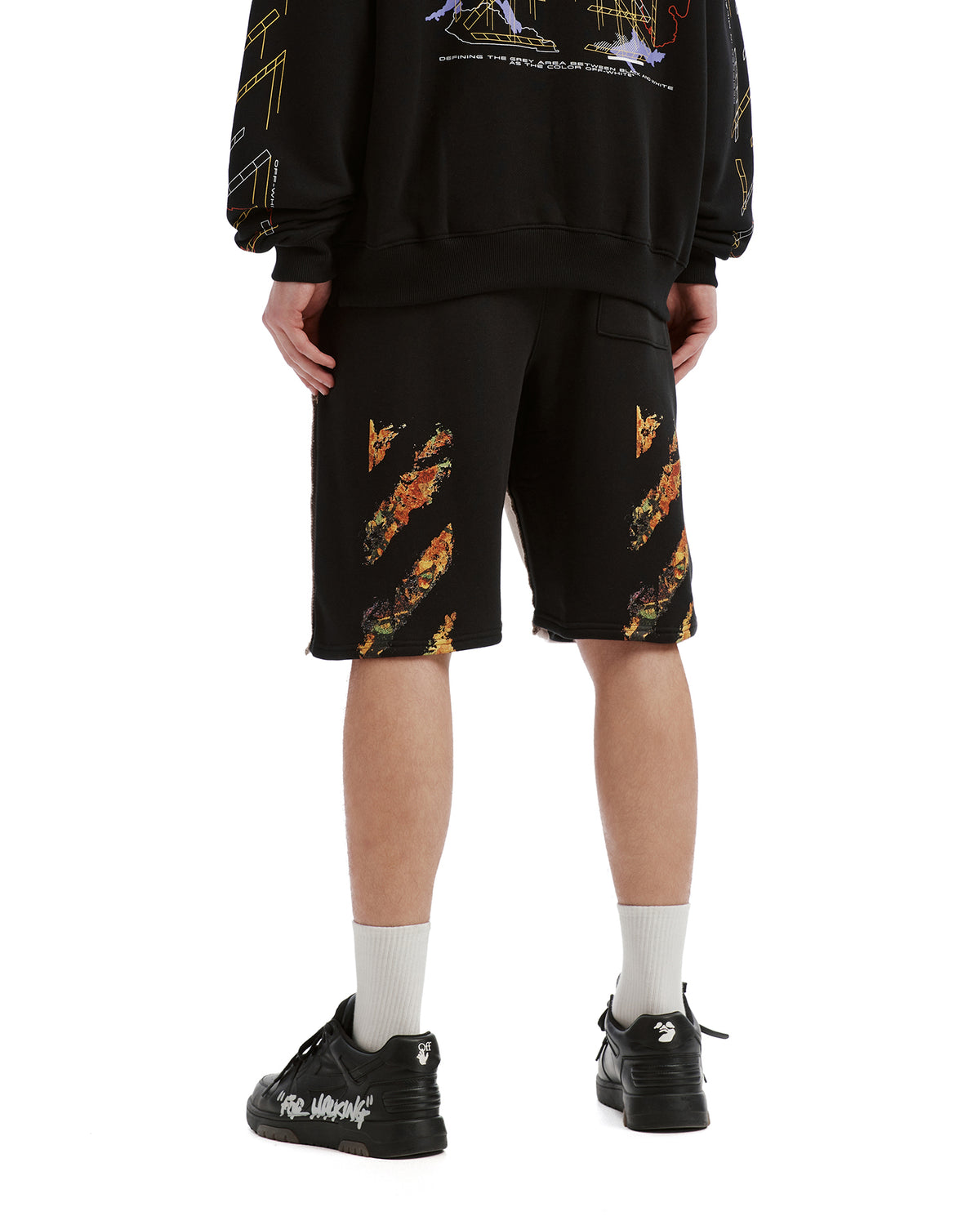 Double waistband sweat shorts