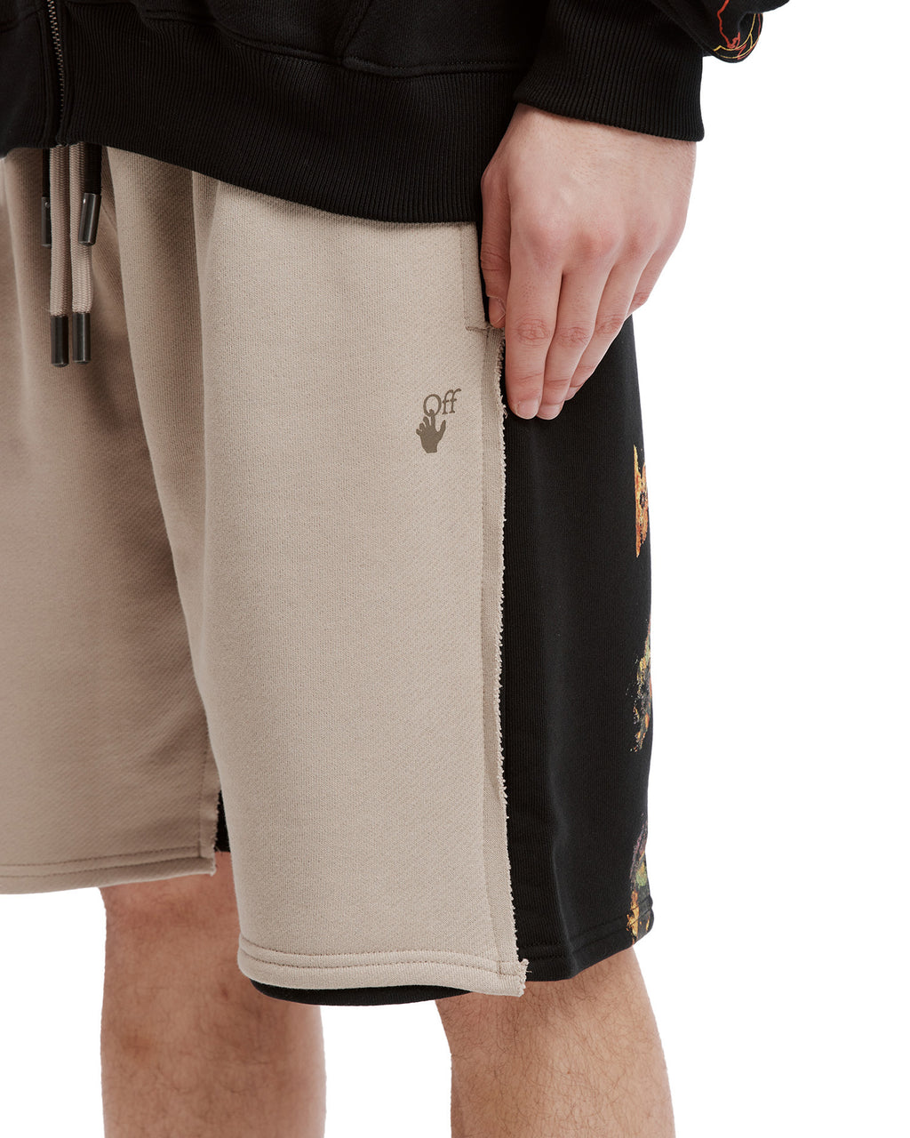 Double waistband sweat shorts