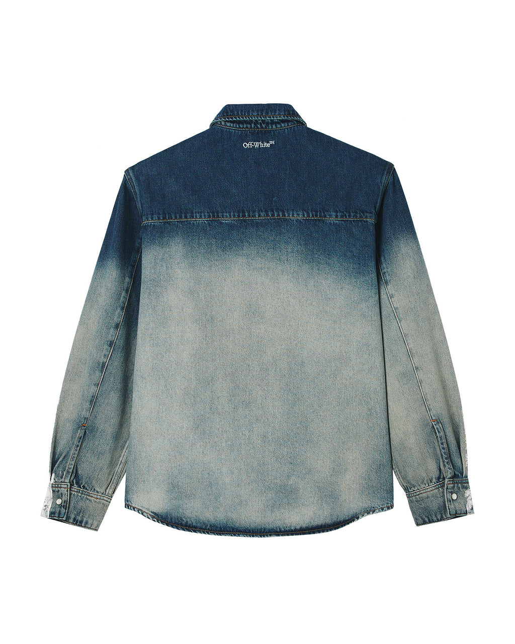 Printed denim shirt