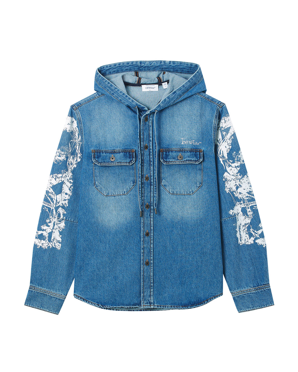 Hooded long sleeve shirt