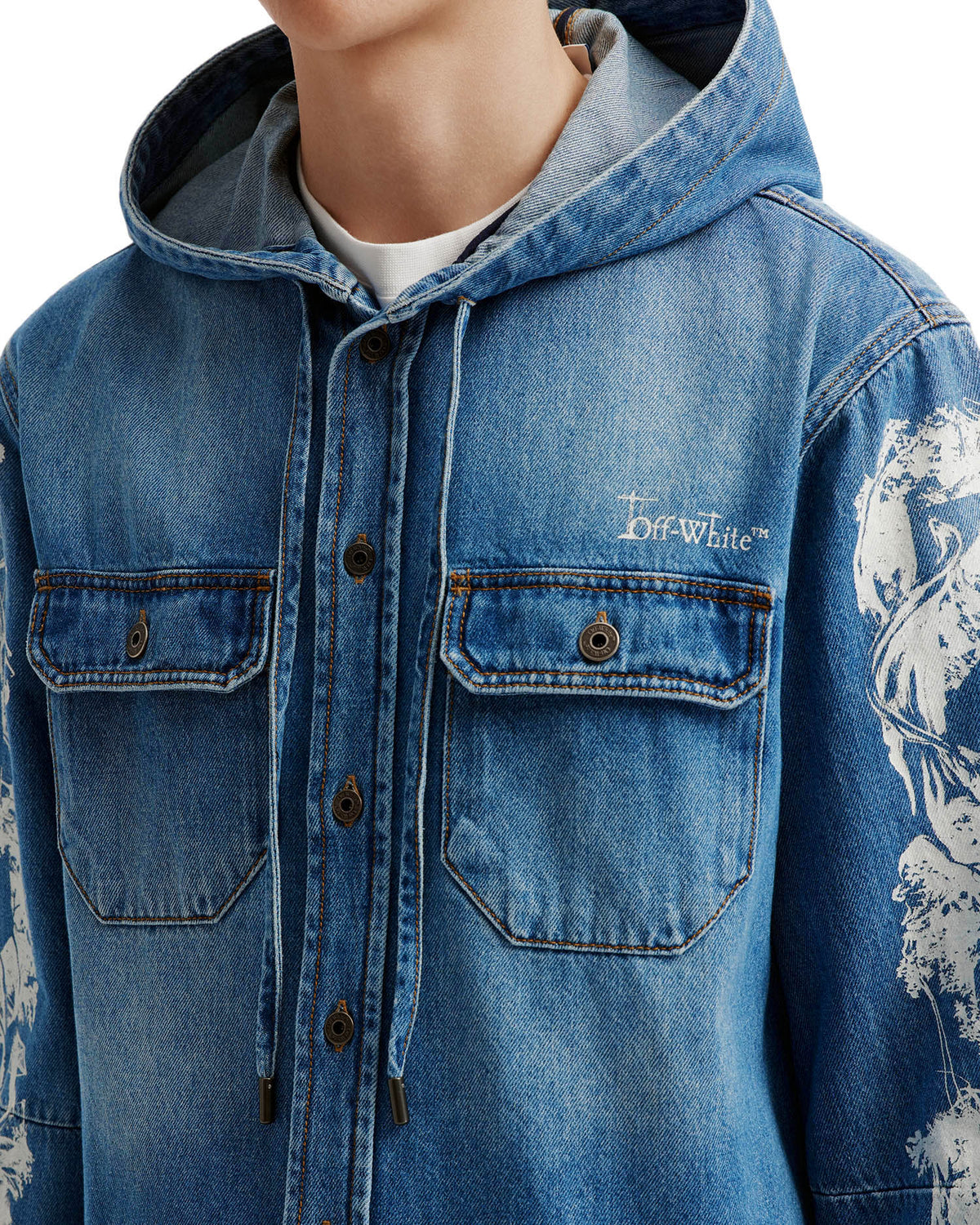 Hooded long sleeve shirt