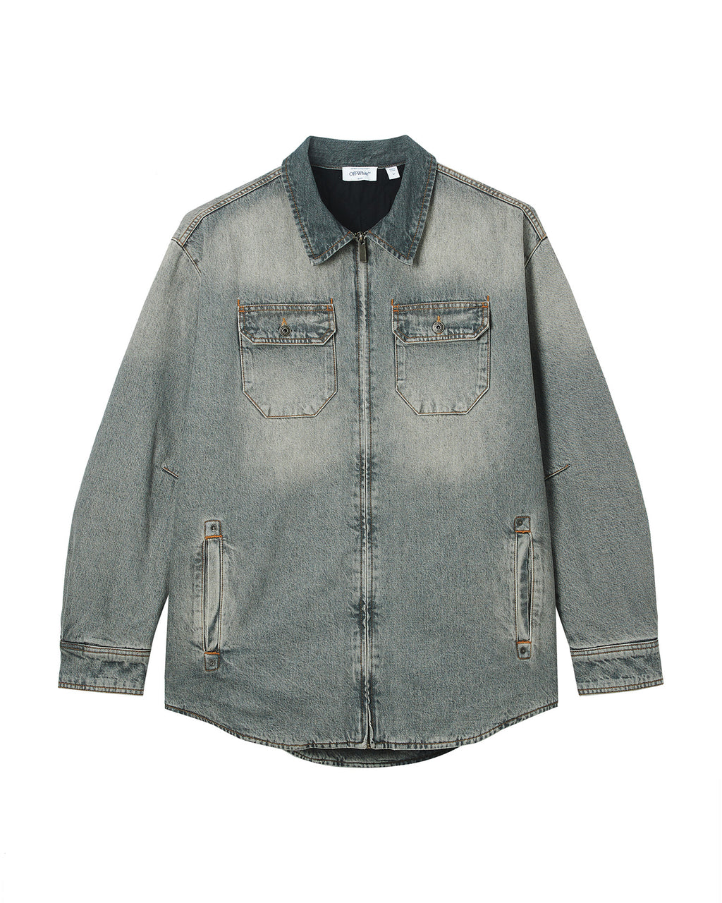 Zip denim jacket