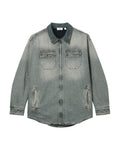 Zip denim jacket