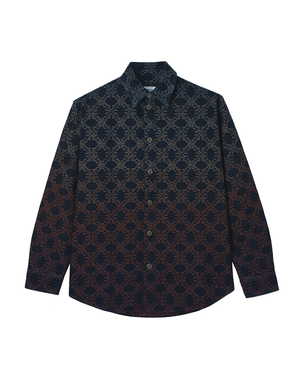 Patterned long sleeve shirt