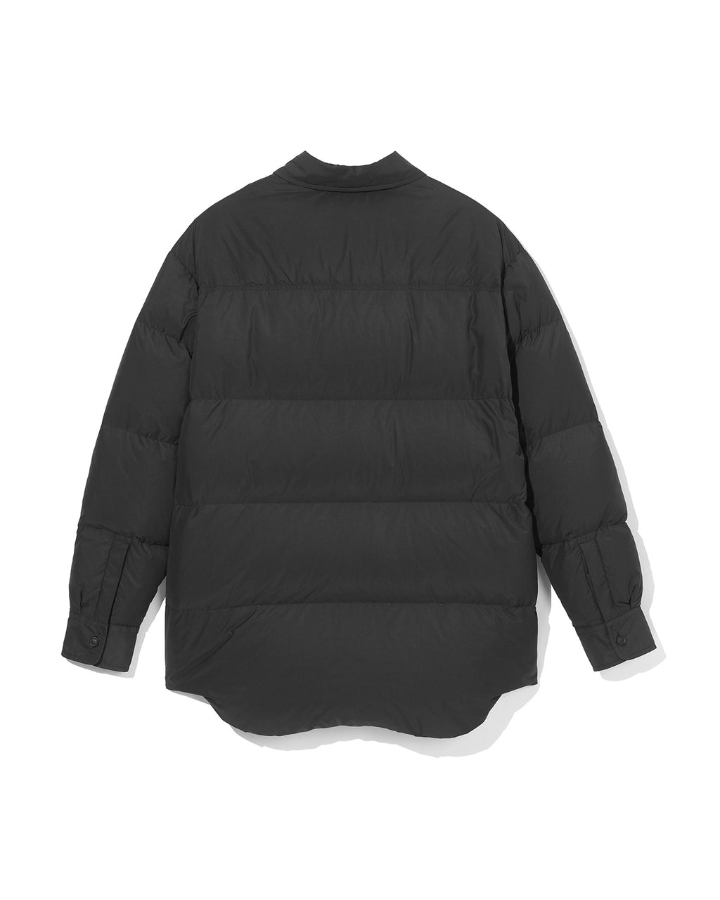 Down nylon shirt jacket