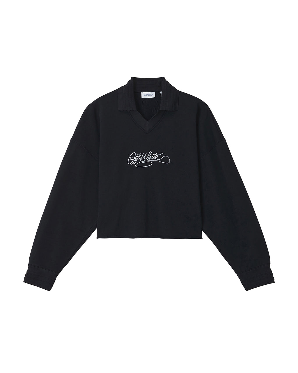 Polo-style sweatshirt