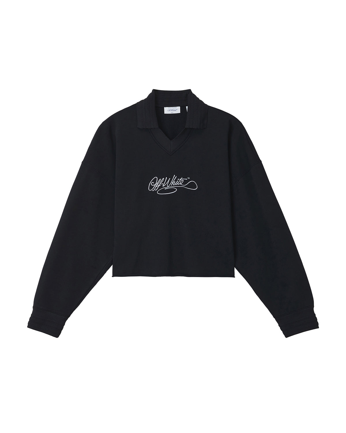 Polo-style sweatshirt