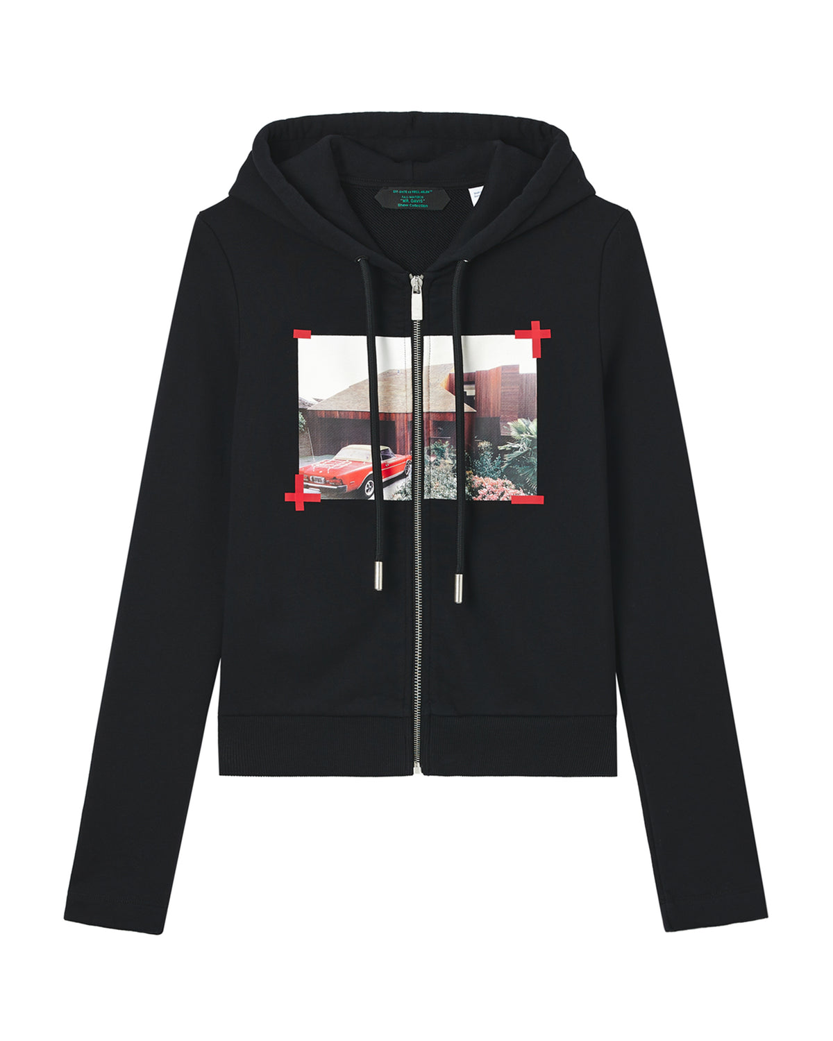 Graphic zip hoodie