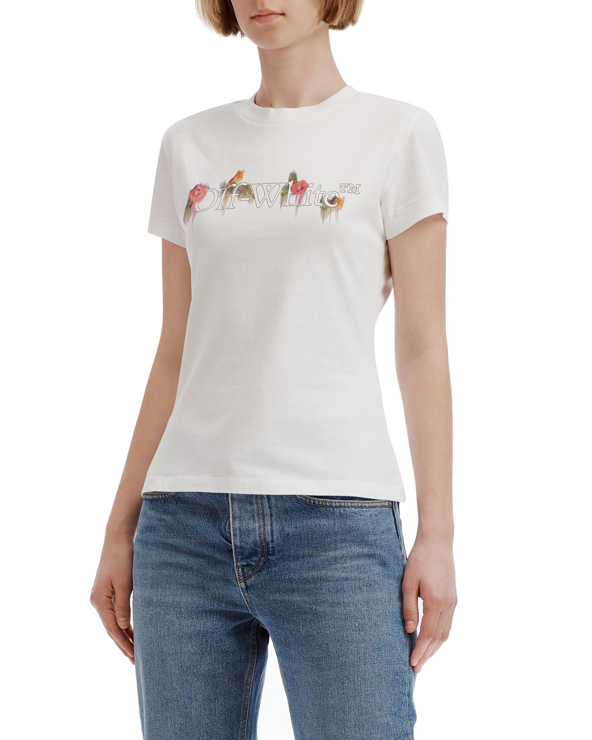 Floral print tee