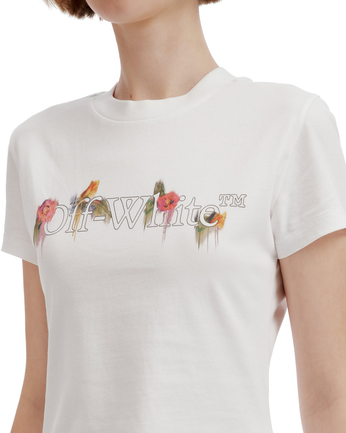Floral print tee