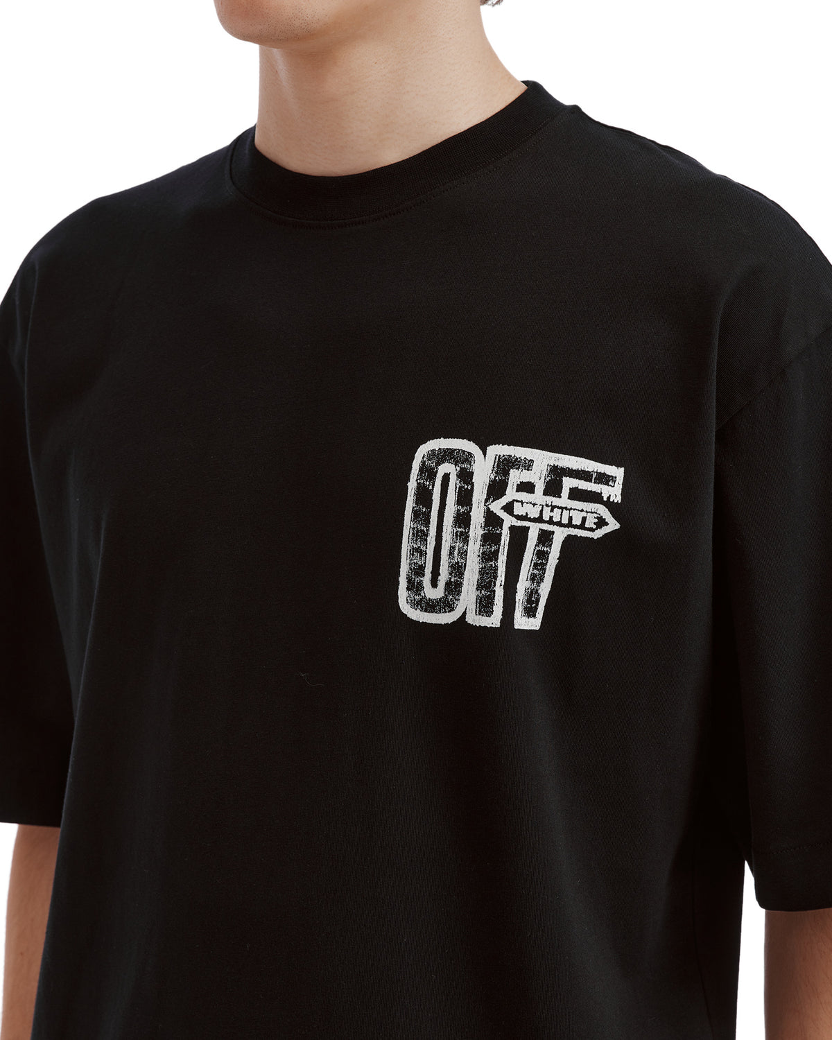 Graphic crew neck tee