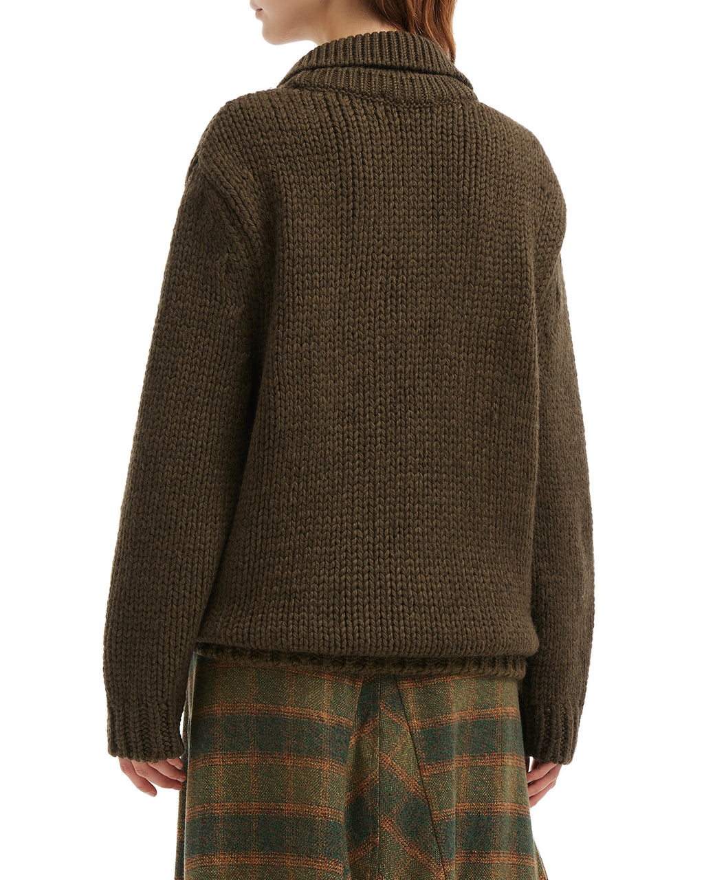 Collar knit sweater