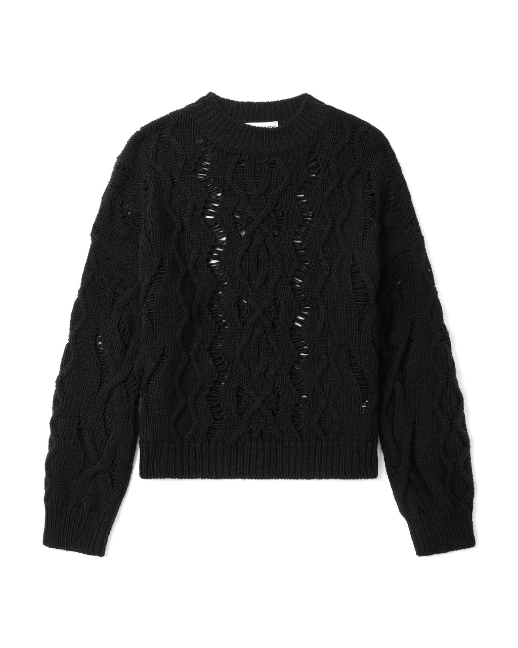 Cable knit jumper