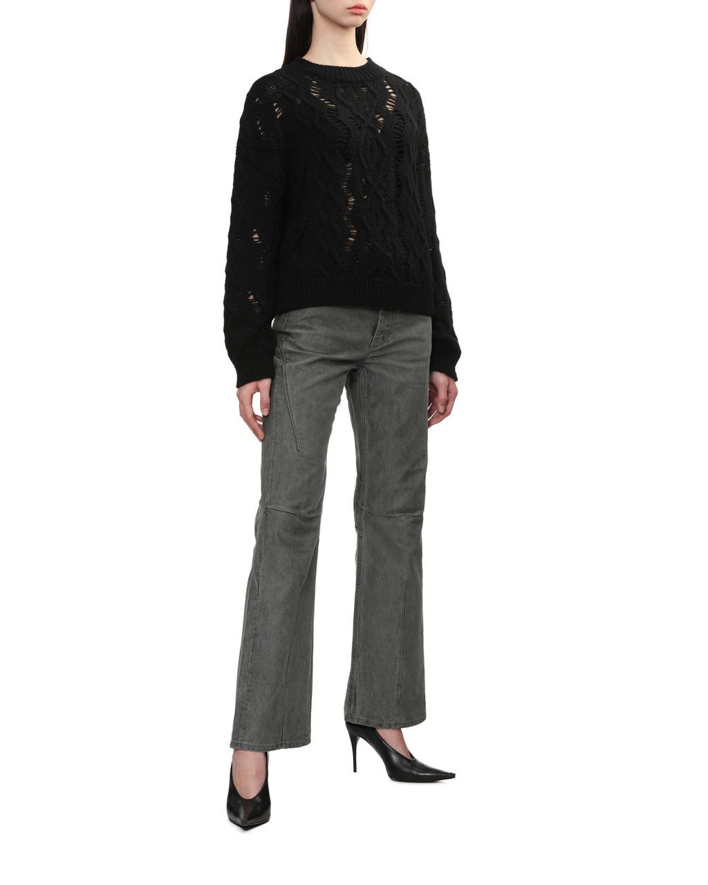 Cable knit jumper