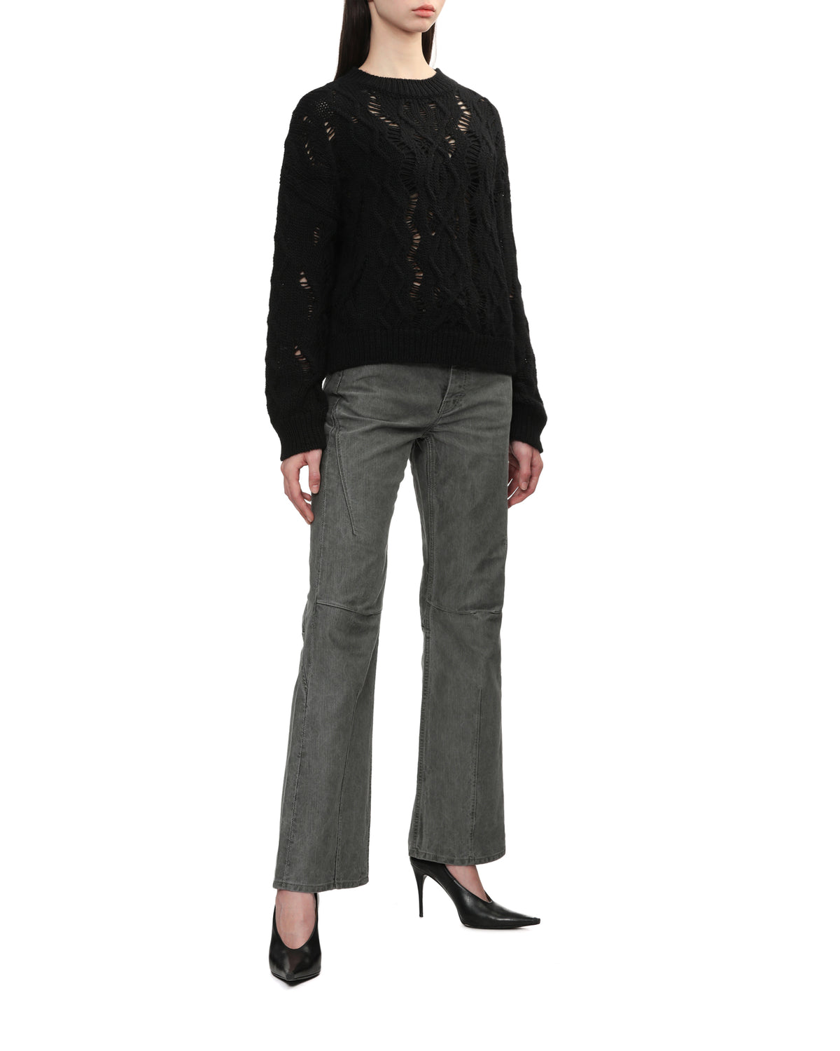 Cable knit jumper