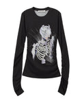 Strain slim long sleeve top