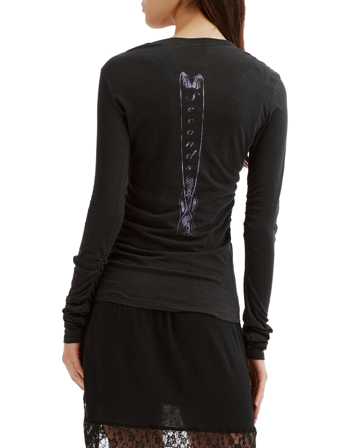 Strain slim long sleeve top