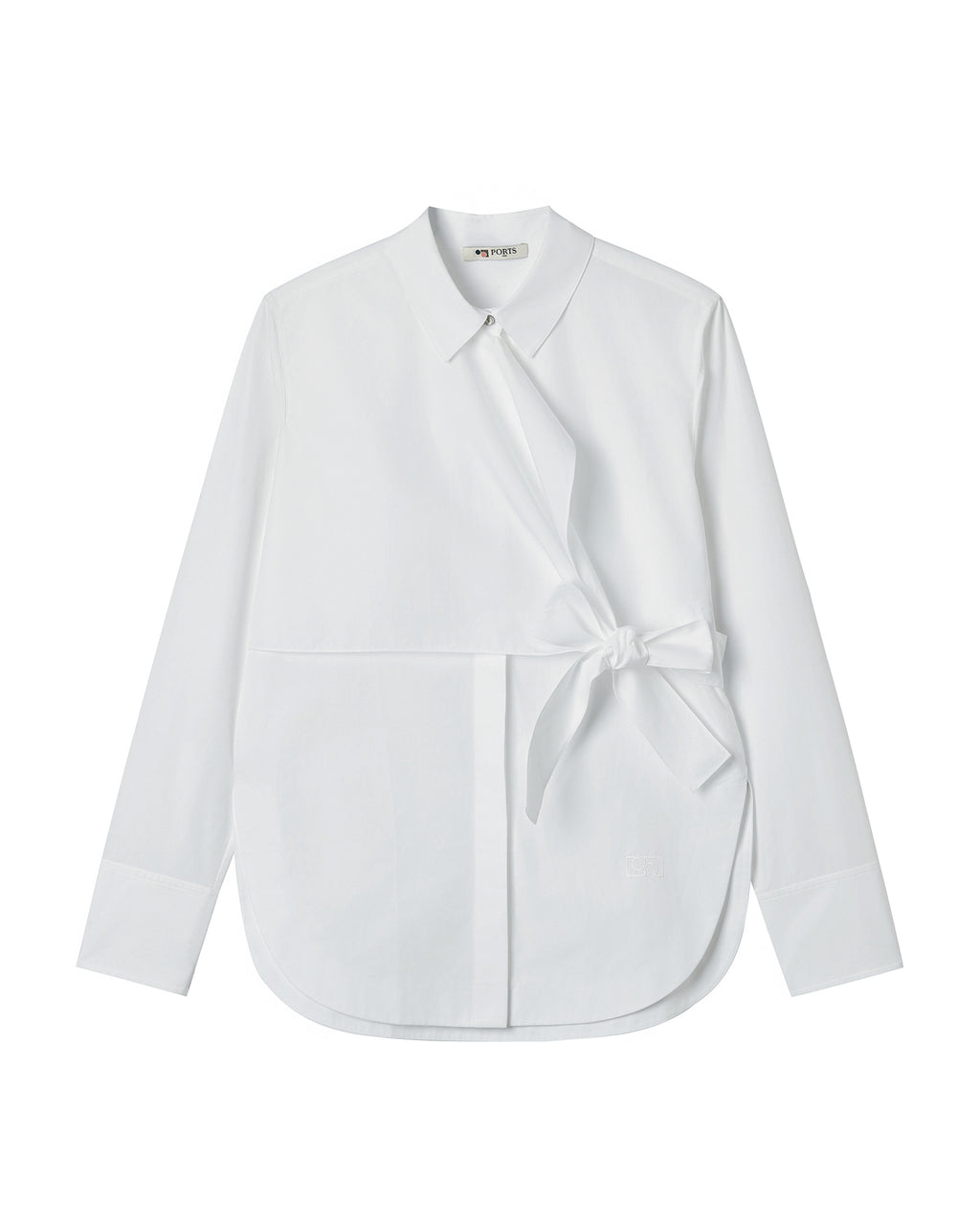 Wrap long sleeve shirt
