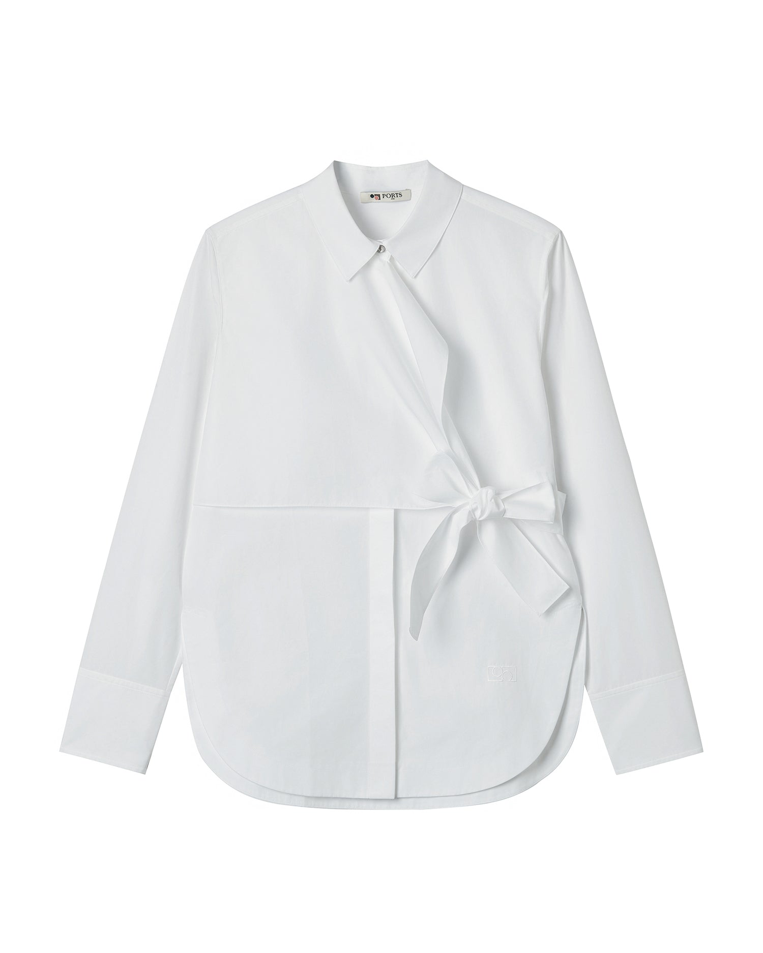 Wrap long sleeve shirt