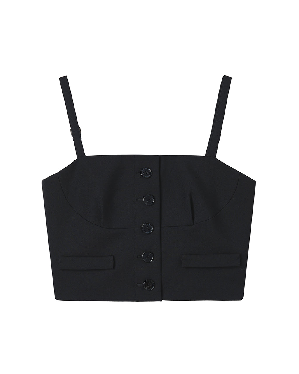 Buttoned crop top