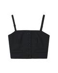 Buttoned crop top