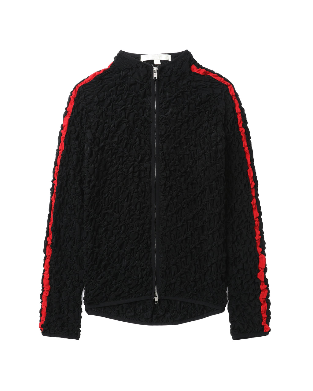 Crinkled zip-up track jacket