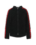 Crinkled zip-up track jacket