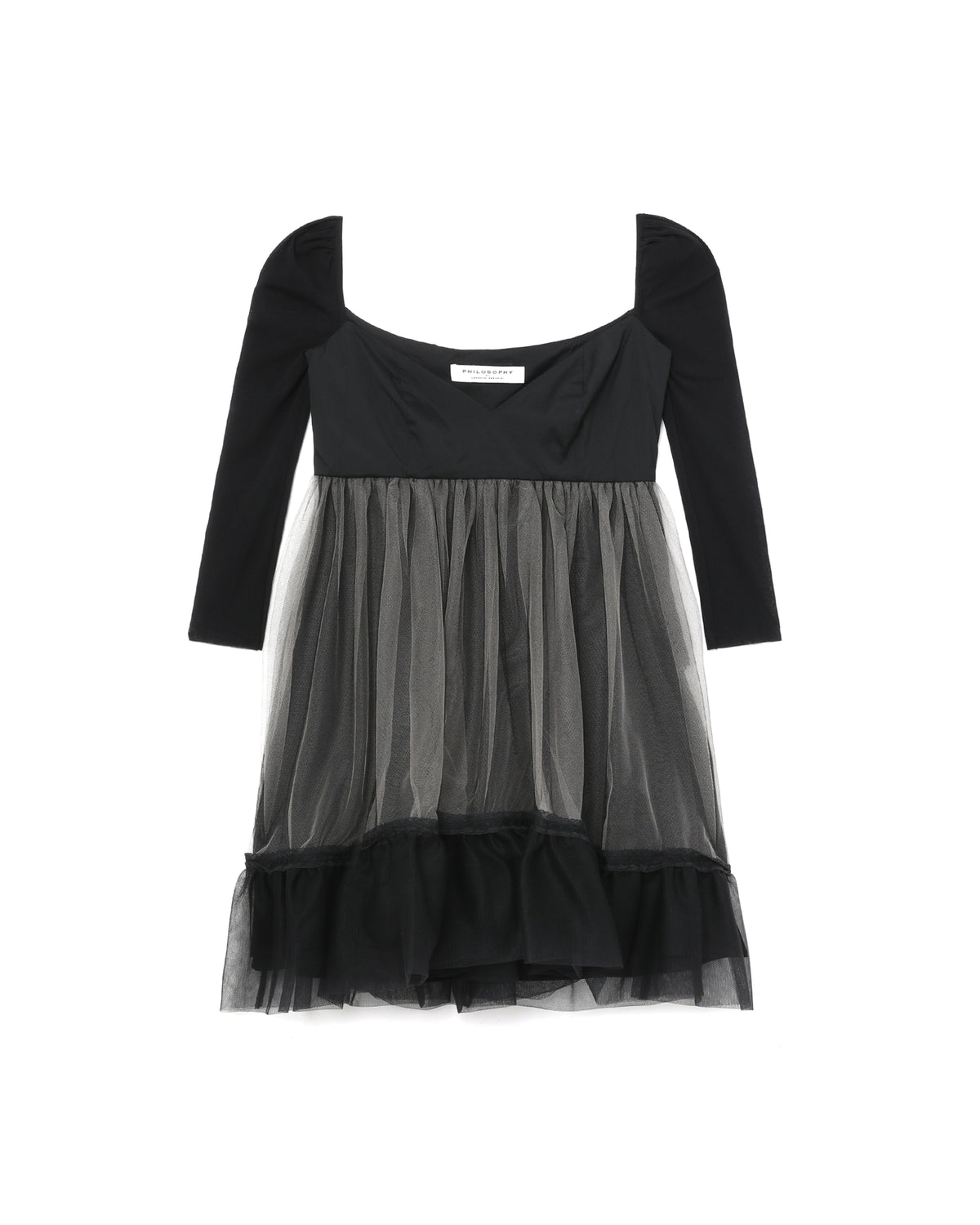 Layered tulle mini dress