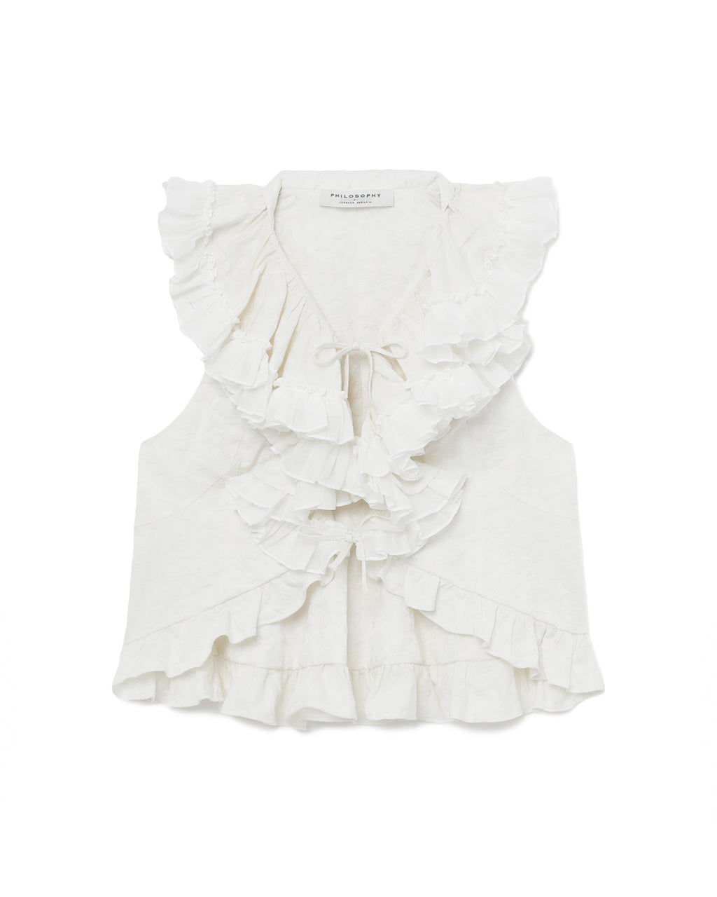 Jacquard cropped gilet