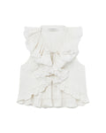 Jacquard cropped gilet