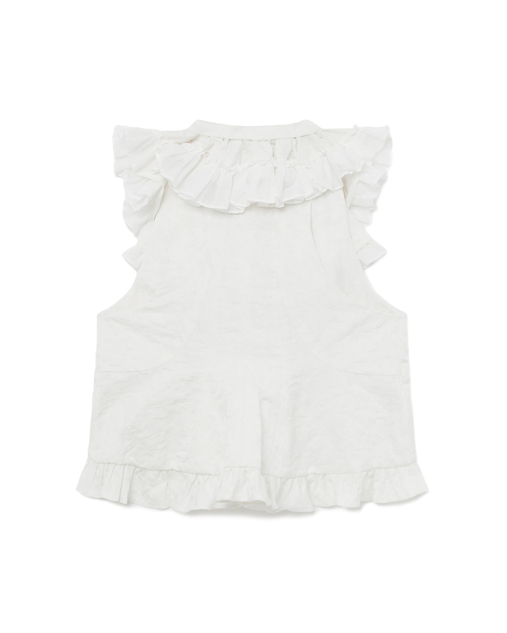 Jacquard cropped gilet