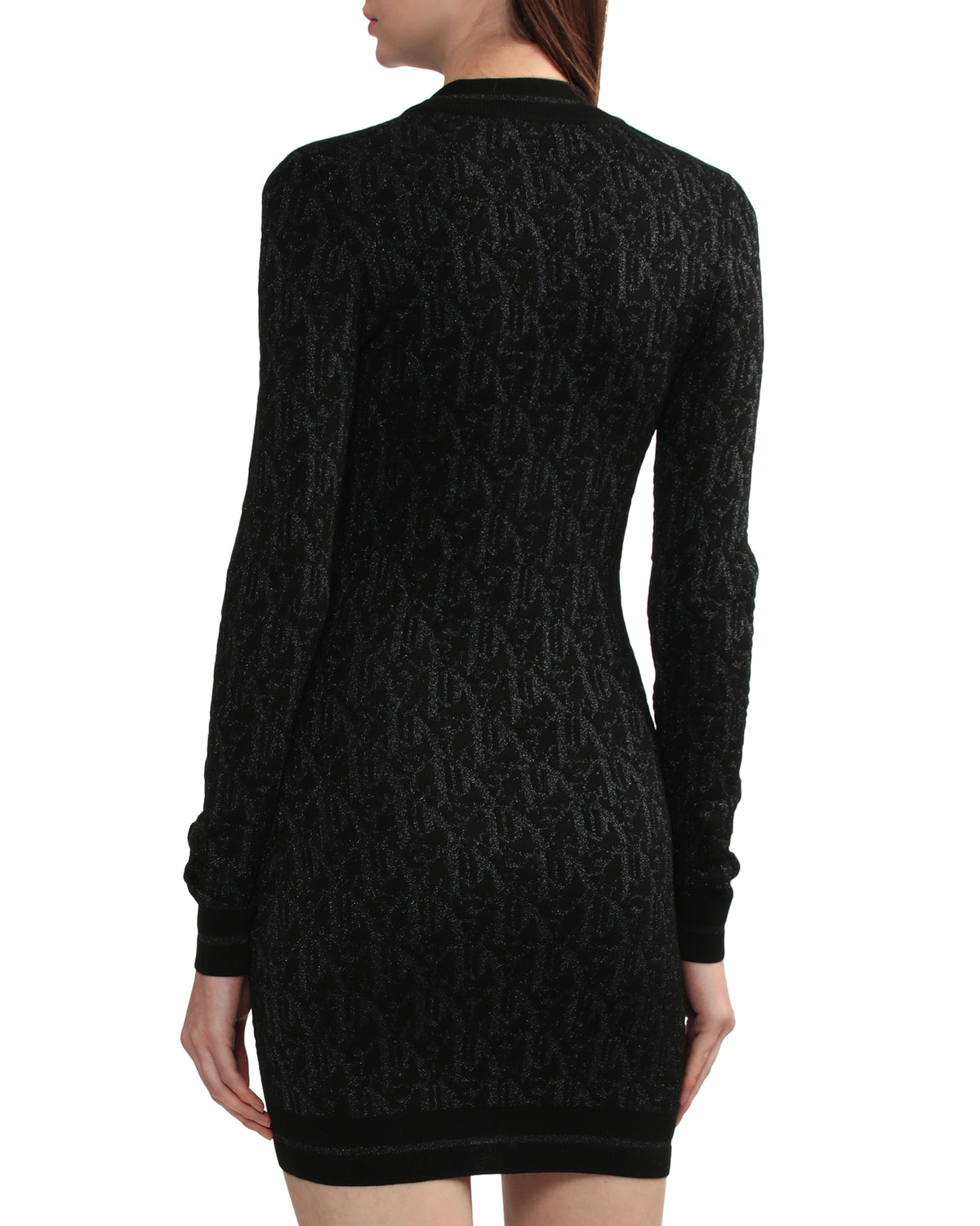 Monogram jacquard mini dress